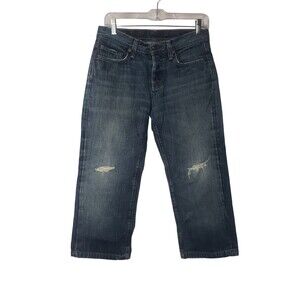 CITIZENS OF HUMANITY Evans Relaxed Button Fly 606 Cropped Jeans Size 29
